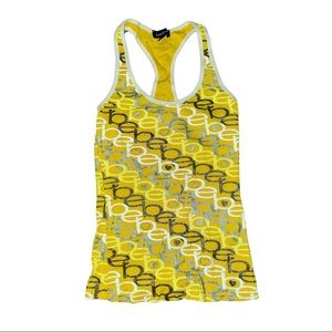 Y2k Bebe rhinestone yellow tank top